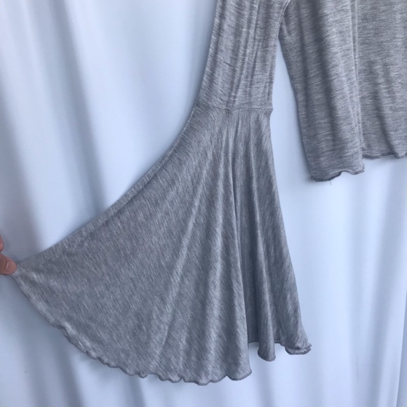 ANTHROPOLOGIE | Kimchi Blue Vera Long Bell Sleeves Boho Top - Picture 4 of 6